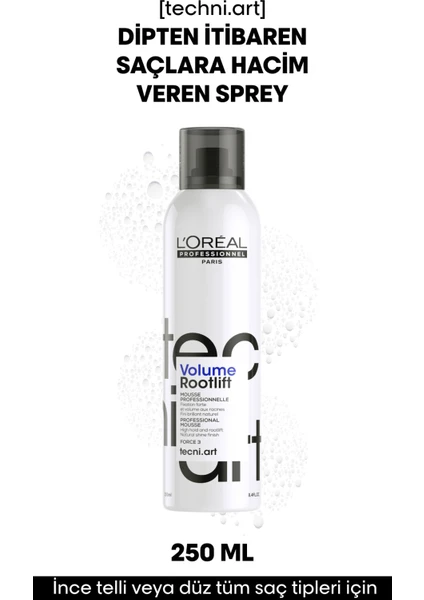 L'oreal Professionnel Techni Art Volume Lift Hacim Veren Dip Köpüğü 250 ml