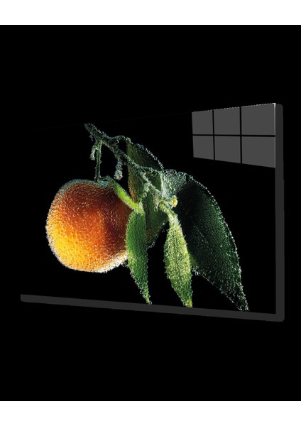 Şeftali Cam Tablo Peaches