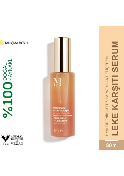 Nemlendirici & Leke Karşıtı Aktif Yüz Suyu 30 ml