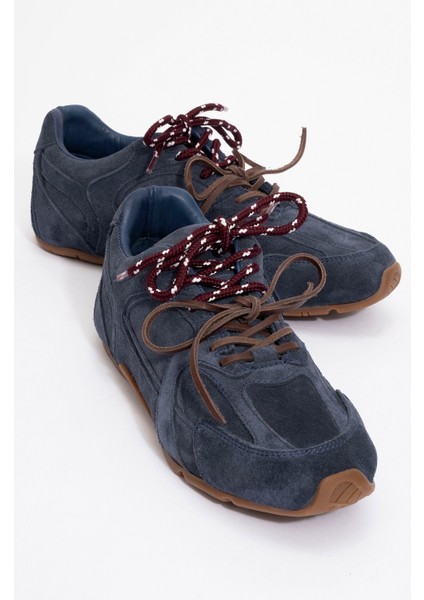 Serena Lacivert Süet Deri Kadın Spor Ayakkabı