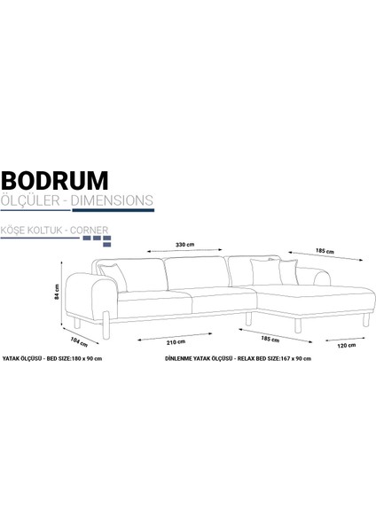 Bodrum Köşe Takımı (3+Dinlenme)