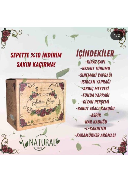 2 Kutu Detoks ve Zayıfl*maya Yardımcı Sultan Çayı