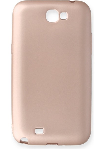 Samsung Galaxy Note 2 / N7100 Kılıf Premium Rubber Silikon - Rose Gold 13