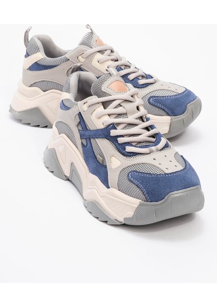 Lecce Mavi-Gri Kadın Spor Ayakkabı