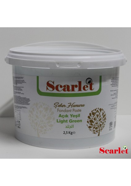 Şeker Hamuru Açık Yeşil 2.5 kg