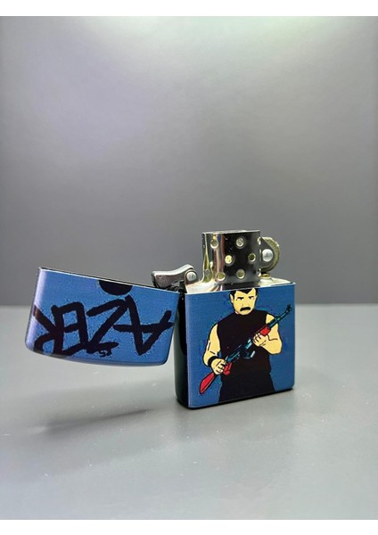 Zippo Model Lazer Baskı Benzinli Metal Çakmak fiyatları