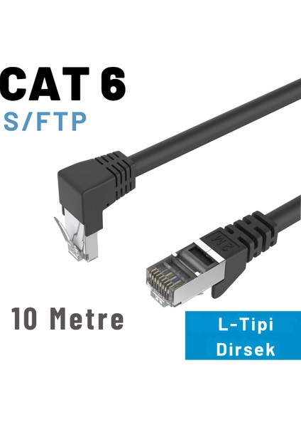 10 mt Cat6 S/ftp Dirsek Kablo