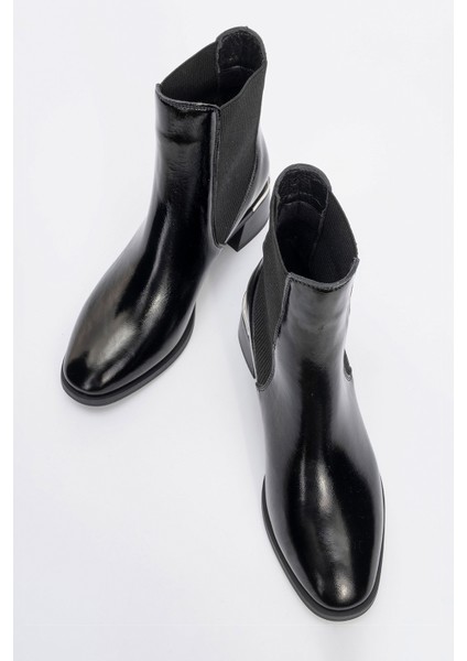 Neiva Siyah Rugan Deri Kadın Chelsea Bot fiyatları