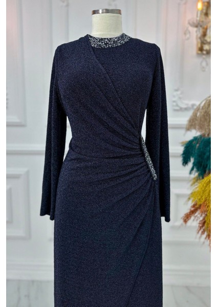 Simay Tesettür Abiye Lacivert fiyatları