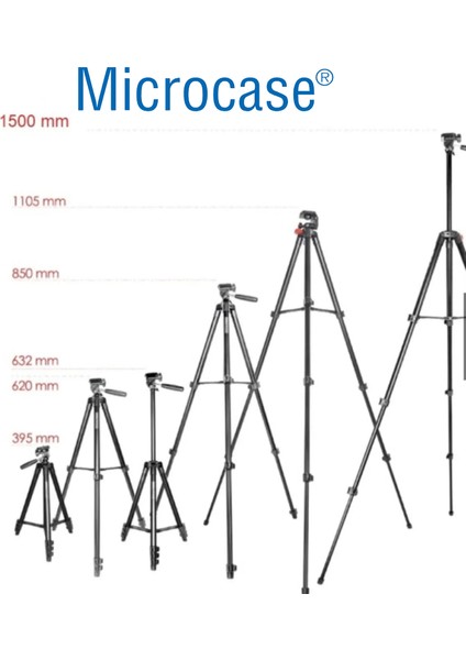 NP-8810 Bluetooth Kumandalı Kamera Dslr Telefon Tutuculu Tripod 150CM - AL4644