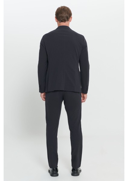 Slim Fit Dar Kesim Mono Yaka Smokin Takım