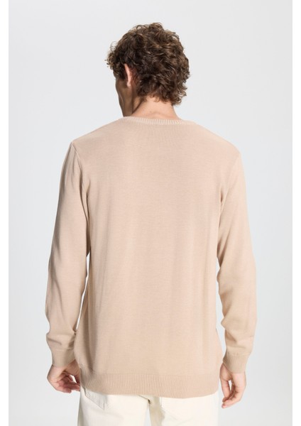 Bisiklet Yaka Standart Bej Melanj Erkek Kazak 4A4924100061 indirimleri