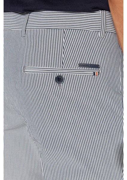 ALTINYILDIZ CLASSICS Erkek Lacivert Slim Fit Dar Kesim Pamuklu Gofre Desenli Pantolon indirimleri