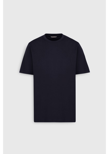 %100 Pamuk Modern Fit Normal Kesim Bisiklet Yaka Tişört