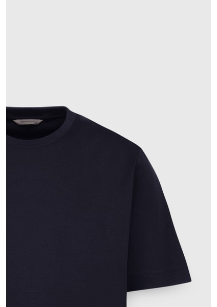 %100 Pamuk Modern Fit Normal Kesim Bisiklet Yaka Tişört