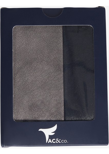 Erkek Antrasit-Siyah Hediye Kutulu Kart Bölmeli Cüzdan