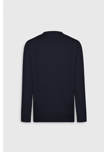 Pamuklu Standart Fit Normal Kesim Bisiklet Yaka Triko Kazak