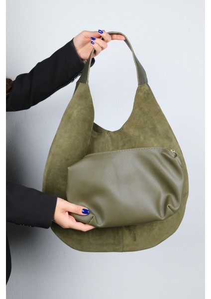 Puja Haki Cilt Haki Hakiki Süet Deri Kadın Omuz Çantası indirimleri