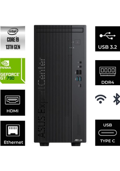 D700ME Intel Core I9-13900K 64GB 4tb SSD GT730 4gb Windows 11 Pro D700ME-5135000410-366