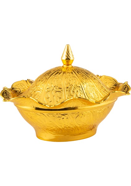 Oval Kapaklı Metal Şekerlik (058)