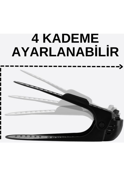 10'lu Ayakkabı Düzenleyici 4 Aşama Ayarlanabilen Kaydırmaz Dolap Içi Ayakkabı Düzenleyici Organizer modelleri