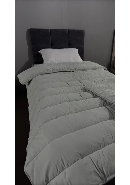 Saten %100 Pamuk Saten Tek Kişilik Yorgan Avola V2 Adaçayı