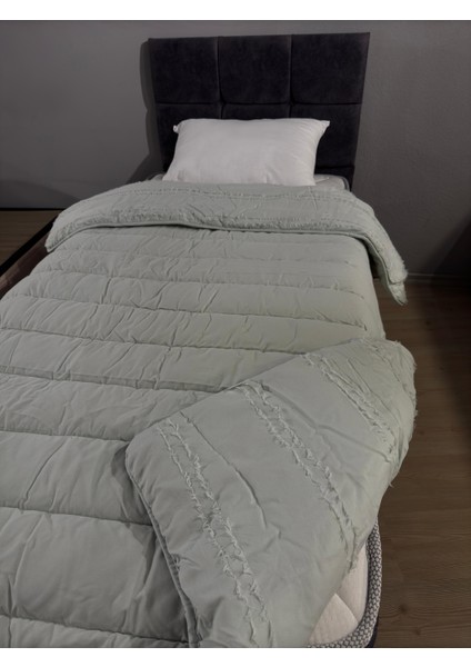 Saten %100 Pamuk Saten Tek Kişilik Yorgan Avola V2 Adaçayı modelleri