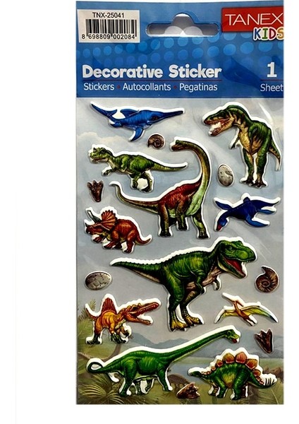 Kabartmalı Sticker Dinazor Serisi-2 TNX-25041