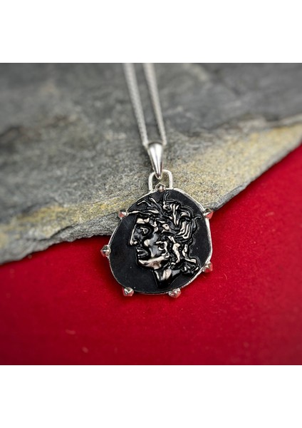 Gümüş Başak Burcu Kolye 925 Ayar Gümüş Unisex Taşsız Özel Tasarım Kolye