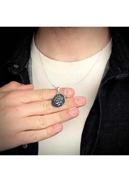 Gümüş Başak Burcu Kolye 925 Ayar Gümüş Unisex Taşsız Özel Tasarım Kolye fiyatları