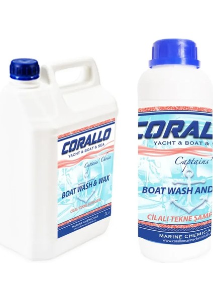 Boat Wash & Wax - Cilalı Tekne Şampuan - 5 Lt Ambalaj