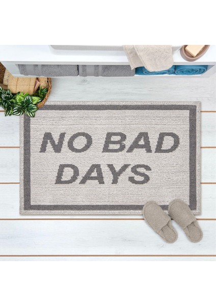 Soft No Bad Days Banyo Paspası - Ekru - 50X80 cm