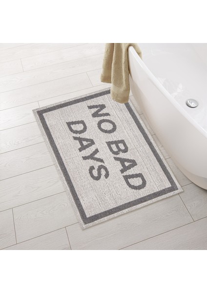 Soft No Bad Days Banyo Paspası - Ekru - 50X80 cm