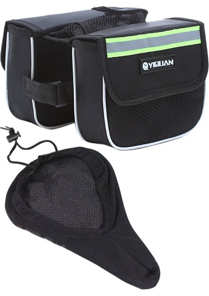 Yıquan Bisiklet Ön Şasi Çantası Ile Bisiklet Selesi Kapağı Yansıtıcı Bisiklet Ön Telefon Çantası Dağ Bisikleti Yol Bisikleti (Yurt Dışından)