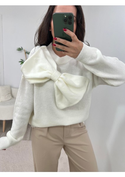 Ekru Kurdele Detaylı Kazak fiyatları