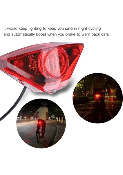 Ebike Brake Rear Light Electric Bicycle Tail Light DC6V 12V 24V 36V 48V 60V LED Ebike Light Electric Bicycle Lamp (Yurt Dışından) modelleri