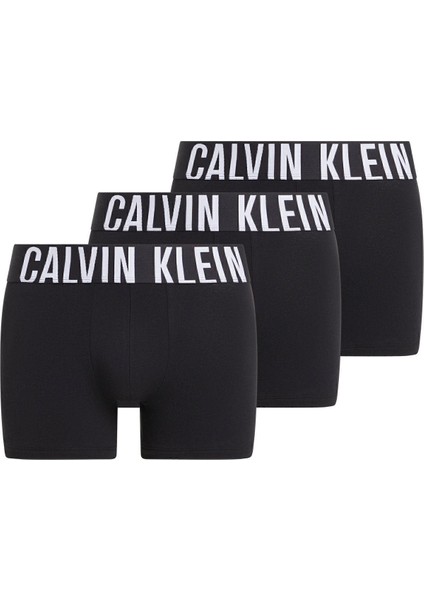 Erkek 3'lü Siyah Boxer Trunk 000NB3608A