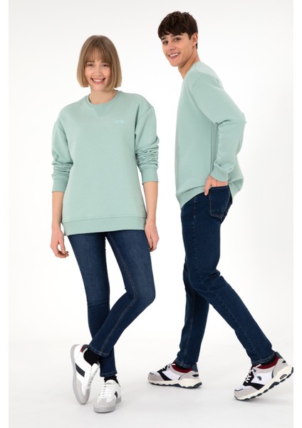 Erkek Su Yeşili Sweatshirt 50295148-VR048