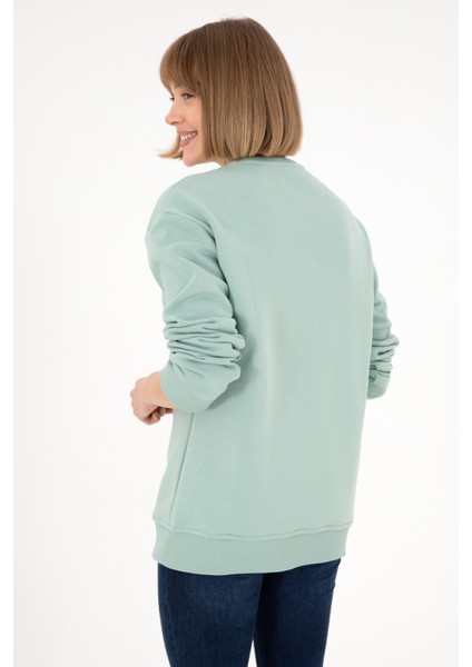 Erkek Su Yeşili Sweatshirt 50295148-VR048