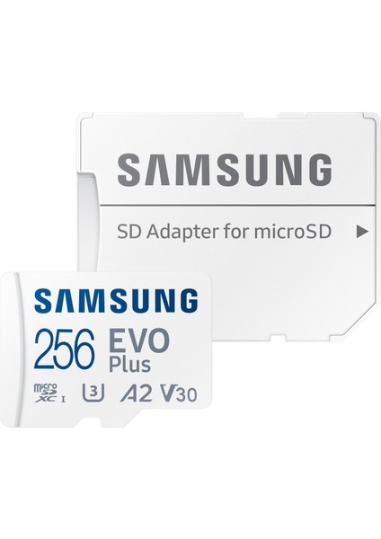 Evo Plus 256GB Microsd Hafıza Kartı A2 V30 4K 160 Mb/s