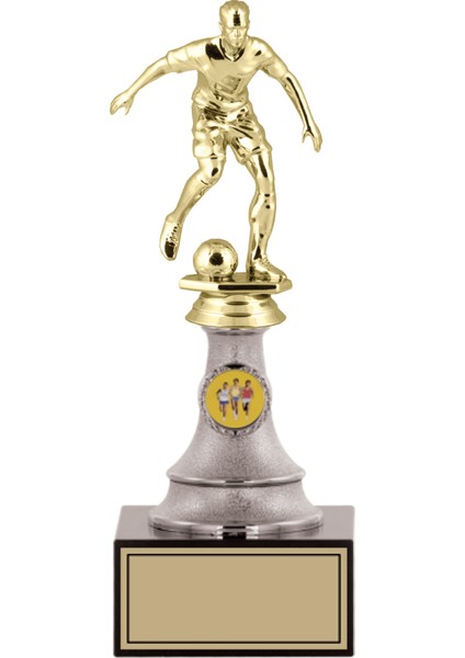 Futbol Figürlü Ödül Kupası-Okul Kupası - Kupa 25 cm FG010