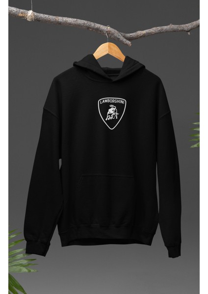 Oversize Lamborghini Sırt Baskılı Kapüşonlu Sweatshirt, Unisex Yarış Araba Temalı Hoodie fiyatları