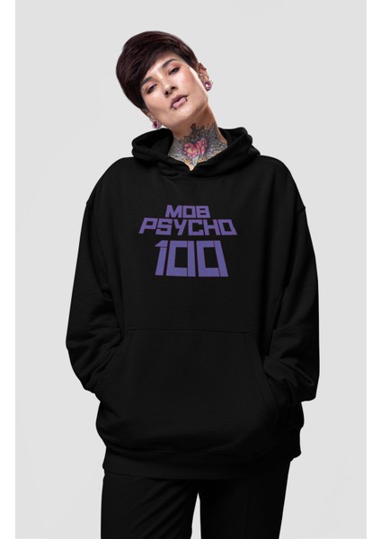 Oversize Mob Psycho 100 Sırt Baskılı Kapüşonlu Sweatshirt, Unisex Anime Baskılı Hoodie fiyatları