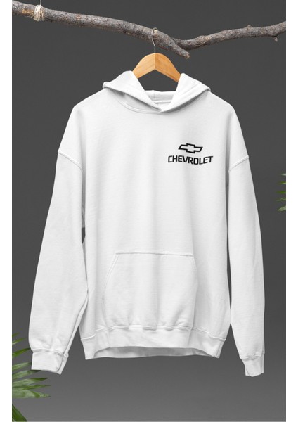 Oversize S-10 Sırt Baskılı Kapüşonlu Sweatshirt, Unisex Klasik Araba Temalı Hoodie