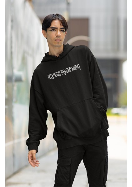 Unisex Iron Maiden Live Chapter Sırt Baskılı Kapüşonlu Sweatshirt,oversize Rock Band Baskılı Hoodie fiyatları