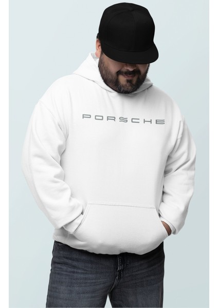 Oversize Gri Porsche 911 Gt3 Rs Sırt Baskılı Kapüşonlu Sweatshirt, Unisex Yarış Araba Temalı Hoodie fiyatları