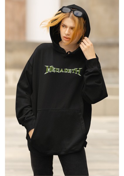 Unisex Killing Megadeth Sırt Baskılı Kapüşonlu Sweatshirt, Oversize Rock Band Baskılı Hoodie fiyatları