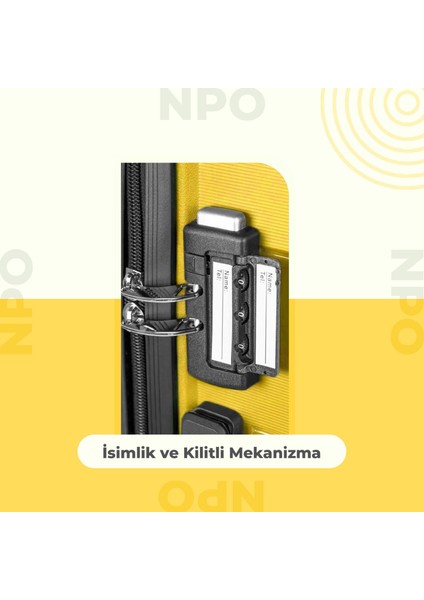 Diamond Pp(Polipropilen) 2'li Kırılmaz Valiz Seti-Sarı modelleri