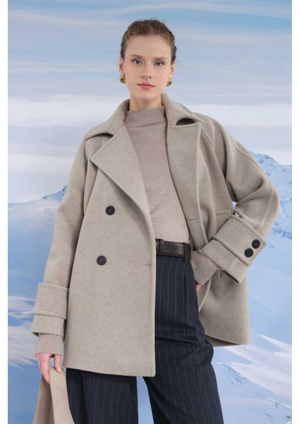 Kısa Kruvaze Kaban Vizon