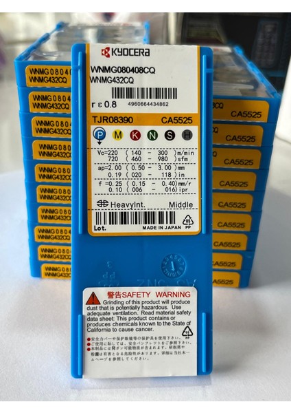 10 Adet WNMG080408CQ WNMG43200 CA5525 Karbür Delme Ucu - Dış Tornalama - Yüzey İşlerine - İç Yüzey İşleme İçin İndekslenebilir Tornalama Ucu 4960664434862, TJR08390 fiyatları